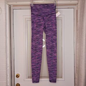 #381 3/$18 - Old Navy Purple/Black Leggings Size XS